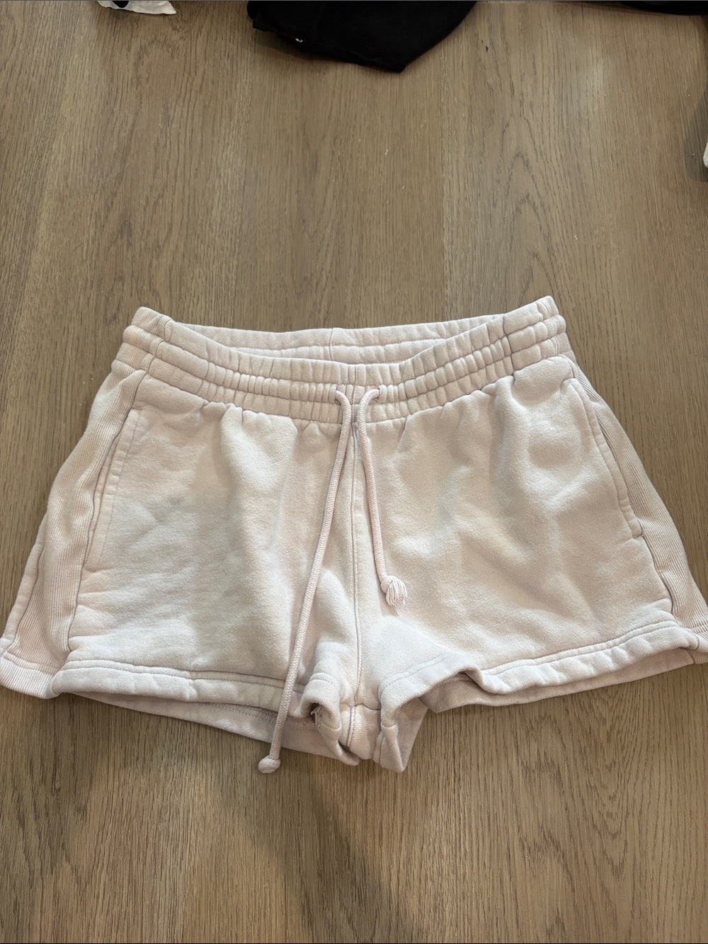 TNA cozy fleece Soft Drawstring Women’s Lounge Shorts — Light Pink/purple